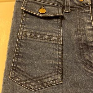 Vintage style high waisted wide leg jeans